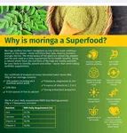 Careplus Moringa Leaf Powder 1kg - Sitalchini Powder, Bulk Pack image 2