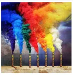 Colour Smoke Bombs for Holi - Pack of 5 Rainbow Fog Sticks for Parties and Photography image 1