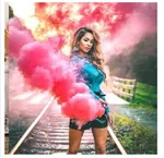 Colour Smoke Bombs for Holi - Pack of 5 Rainbow Fog Sticks for Parties and Photography image 4