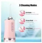 Cordless Water Flosser 220ml - 3 Modes, 1200 Pulses per Minute, USB Rechargeable image 3