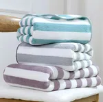 Coral Fleece Bath Towel - Soft Multicolour Unisex Towel for Men and Women image 1