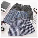 Cotton Check Print Boxer for Men - Single Piece, Assorted Colours image 1