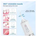 Cordless Dental Water Flosser 220ml - 3 Speed Levels, Portable Oral Irrigator image 4