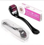 Derma Roller 0.5mm - 540 Titanium Micro Needles with Hard Glass Storage Case image 1