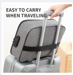 Document and Passport Storage Bag with Lock - Travel Organiser with Luggage Holder image 1