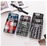 Cotton Check Print Boxer for Men - Single Piece, Assorted Colours image 2