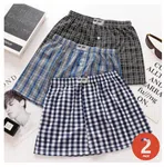 Cotton Check Print Boxer for Men - Single Piece, Assorted Colours image 4