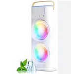 Double-Ended Portable Air Cooler Fan - Dual Mist Spray with LED Light image 3