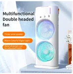 Double-Ended Portable Air Cooler Fan - Dual Mist Spray with LED Light image 4