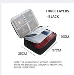 Document and Passport Storage Bag with Lock - Travel Organiser with Luggage Holder image 2