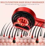 Electric Scalp Massager with Red Light - Cordless Oil Diffusing Massage Comb, Waterproof image 2