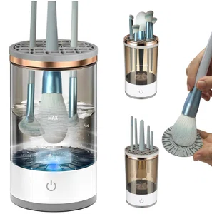 Electric Makeup Brush Cleaner - 6500 RPM Automatic Cleaning Machine, Waterproof