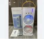 Double-Ended Portable Air Cooler Fan - Dual Mist Spray with LED Light image 1