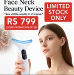 EMS Face and Neck Lifting Massager - 7 Light Modes with Constant Temperature Massage image 1