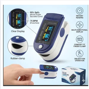 Fingertip Pulse Oximeter - SpO2 and Heart Rate Monitor with LED Waveform Display