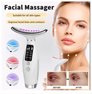 EMS Face Lifting Massager - 7 Colour LED Photon Therapy for Neck and Skin Tightening