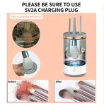 Electric Makeup Brush Cleaner - 6500 RPM Automatic Cleaning Machine, Waterproof image 3