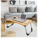 Folding Laptop Table with iPad Stand - Portable Bed and Office Study Desk image 1
