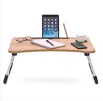 Folding Laptop Table with iPad Stand - Portable Bed and Office Study Desk image 4