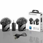 F11-2 Dual Wireless Lavalier Microphone - Plug and Play Mic for Type-C, Lightning and 3.5mm image 1