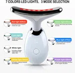 EMS Facial Beauty Massager - Face and Neck Device with 7 Colour LED Light Therapy image 1