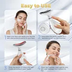 EMS Facial Beauty Massager - Face and Neck Device with 7 Colour LED Light Therapy image 3