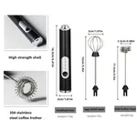 Handheld Milk Frother - Electric Whisk for Coffee, Lattes and Drink Mixing image 3
