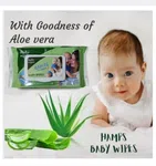 Hamps Aloe and Chamomile Wet Wipes - Set of 10 Packs, 80 Wipes Each image 2