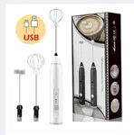 Handheld Electric Milk Frother - Stainless Steel Whisk for Coffee and Drink Mixing image 4