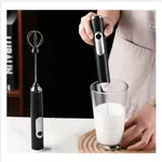 Handheld Milk Frother for Coffee - Stainless Steel Electric Whisk image 2