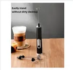 Handheld Milk Frother for Coffee - Stainless Steel Electric Whisk image 3