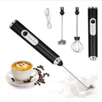Handheld Milk Frother for Coffee - Stainless Steel Electric Whisk image 6