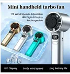 M11 Turbo Handheld Fan - 1 to 120 Variable Speed Rechargeable Personal Fan image 3