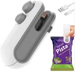 Mini Bag Sealer Machine - USB Rechargeable Heat Sealer and Cutter for Snack Bags image 1