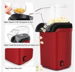 Hot Air Popcorn Maker - Oil-Free Mini Popcorn Machine with 2 Year Warranty image 2