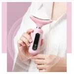 LED EMS Neck and Face Lifting Massager - 3 Colour Photon Therapy with Thermal Vibration image 2