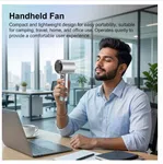 M11 Turbo Handheld Fan - 1 to 120 Variable Speed Rechargeable Personal Fan image 7