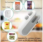 Mini Bag Sealer Machine - USB Rechargeable Heat Sealer and Cutter for Snack Bags image 2