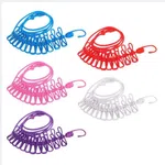 Multi-Functional Clothesline with 12 Clips - Portable Elastic Drying Rope image 3