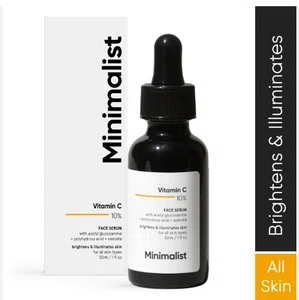 Minimalist Vitamin C 10% Face Serum - Brightening Serum with PHA for Dull Skin