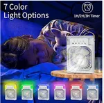 Portable Air Cooler with 7 Colour LED - Mini Evaporative Cooler, 600ml Tank, Timer image 3