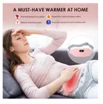 Period Heating Belt with Vibration Massage - 3 Heat Levels, LCD Display, Rechargeable image 2