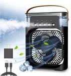 Portable Air Cooler with 7 Colour LED - Mini Evaporative Cooler, 600ml Tank, Timer image 2