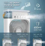 Portable Air Cooler with 7 Colour LED - Mini Evaporative Cooler, 600ml Tank, Timer image 4