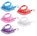 Portable Clothesline with 12 Clips - Elastic Travel Drying Rope with Hanging Hooks image 2