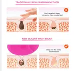 Silicone Face Scrubber - Soft Exfoliating Face Wash Brush, 1 Piece image 3