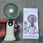 Portable Mini Handheld Fan with Digital Display - USB Rechargeable 3-Speed Travel Fan image 6