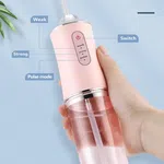 Portable Rechargeable Water Flosser - Cordless Oral Cleaner with USB Cable and Extra Nozzles image 7