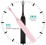 Sonic Electric Toothbrush Set of 2 - Rechargeable Brush with 2 Minute Timer image 4