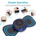 Rechargeable EMS Mini Muscle Massager - Portable Neck and Shoulder Tool for Home and Office image 2